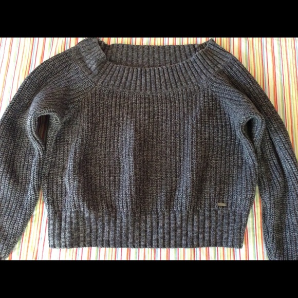 Hollister Slight mid-drift grey sweater - Picture 4 of 8